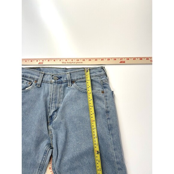Levi's 505 Mens Regular Blue Jeans 30x30 Light Wash - Picture 10 of 13